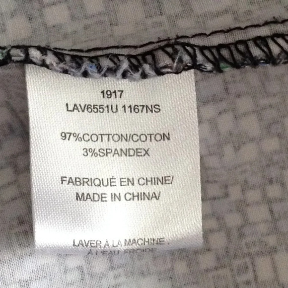 Laura Plus Women's Capri Cropped Pants Size 14 Multi Colored No Pockets Casual - Picture 9 of 9